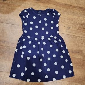 Navy polka dot dress